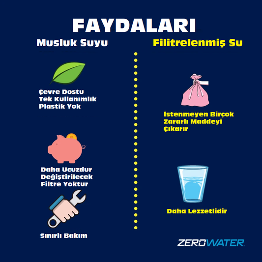 Filtrelenmiş Su Vs. Musluk Suyu: Bilmeniz Gerekenler - ZeroWater Türkiye