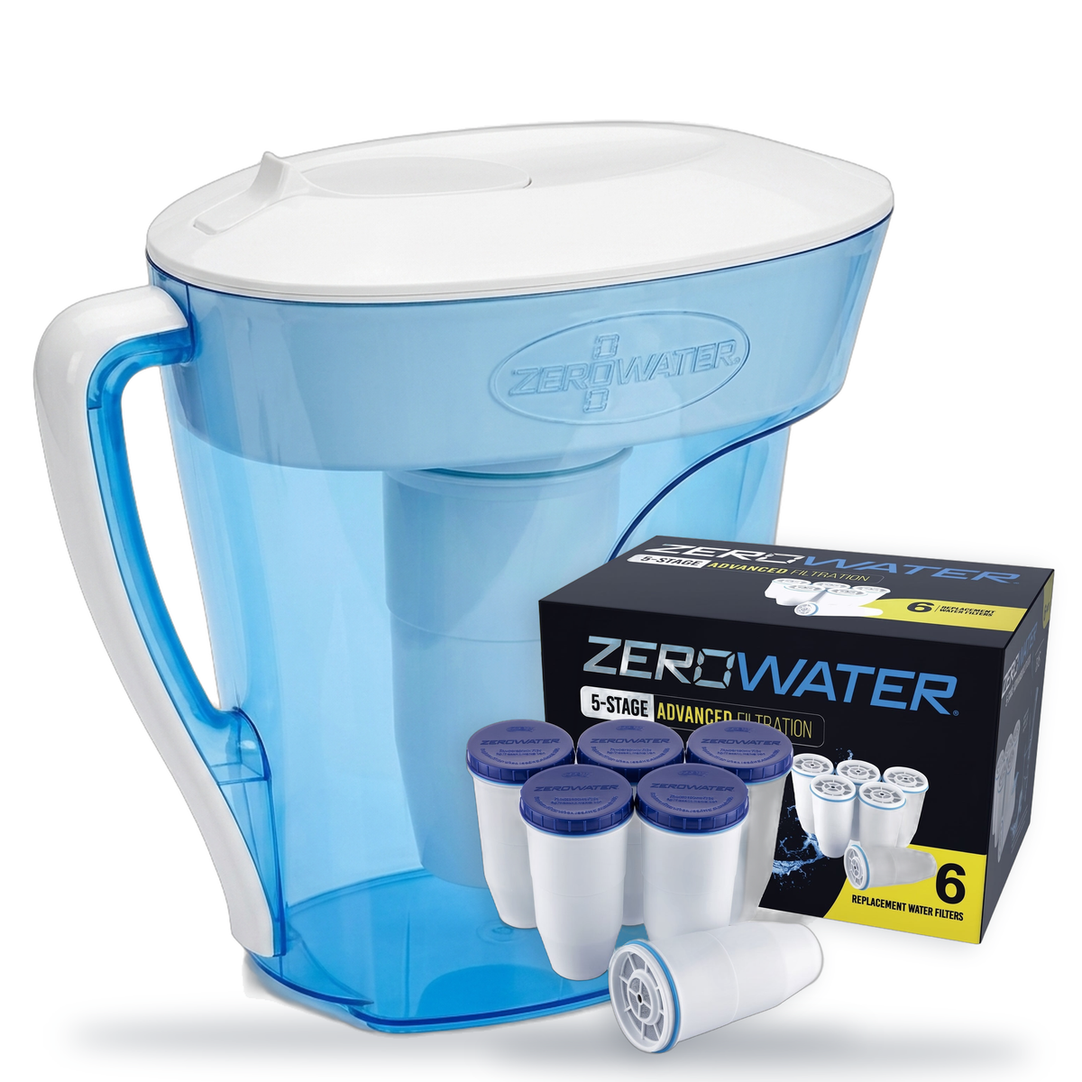 ZeroWater XL Sürahi + 6'lı Filtre Bundle